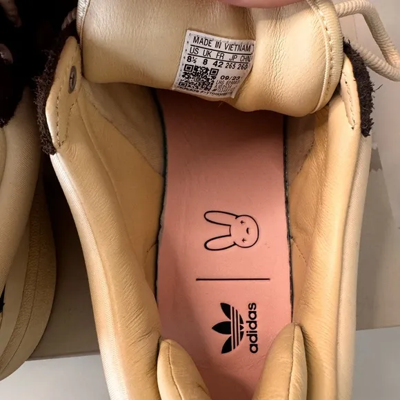 Adidas x Bad Bunny Brown and Cream Sneakers Women 9.5, Men 8.5