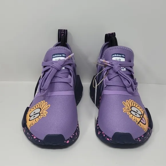 Adidas  x Kevin Lyons NMD_R1 J Sneakers Shoes Youth Size 5.5 Purple GX5722 New