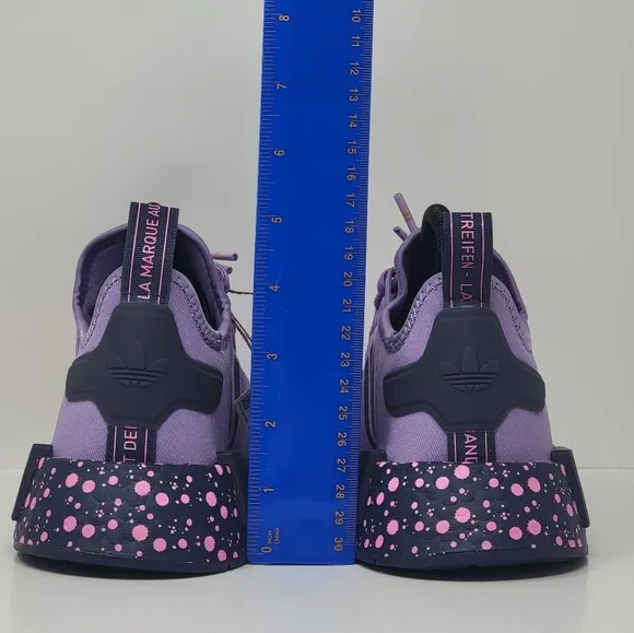Adidas  x Kevin Lyons NMD_R1 J Sneakers Shoes Youth Size 5.5 Purple GX5722 New