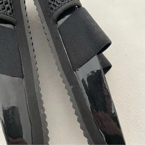 Adidas x Stella McCartney Asmc Lette Black Slide Sandals Size 8 NEW