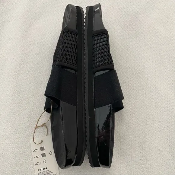 Adidas x Stella McCartney Asmc Lette Black Slide Sandals Size 8 NEW