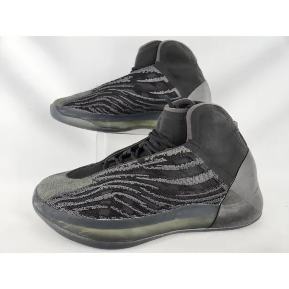 adidas Yeezy Quantum Onyx Men's Size 11 with Box Black Gray Sneakers Shoes