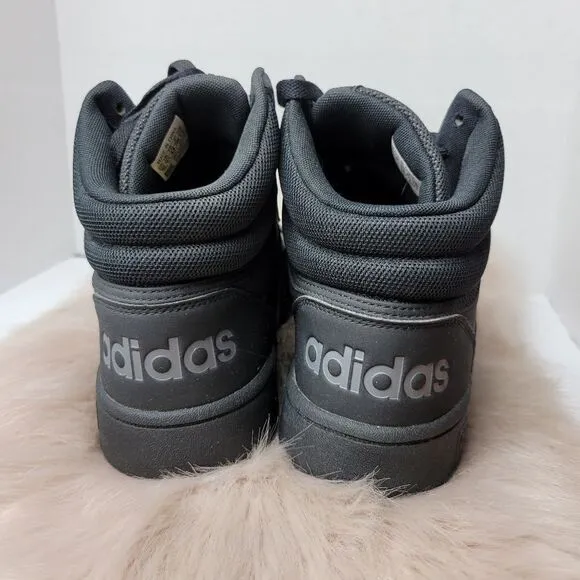 adidas Hoops 3.0 Black Men's Mid Cut Basketball Inspired Shoes Sneakers  10
