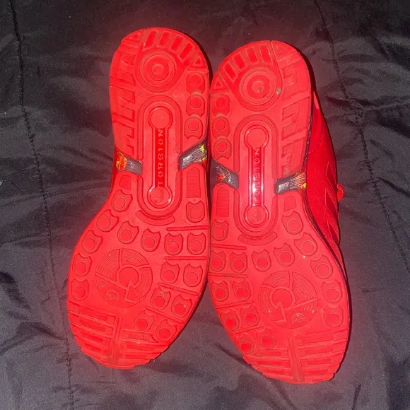 Adidaskids ZX Flux J Running Shoes Red Sneakers