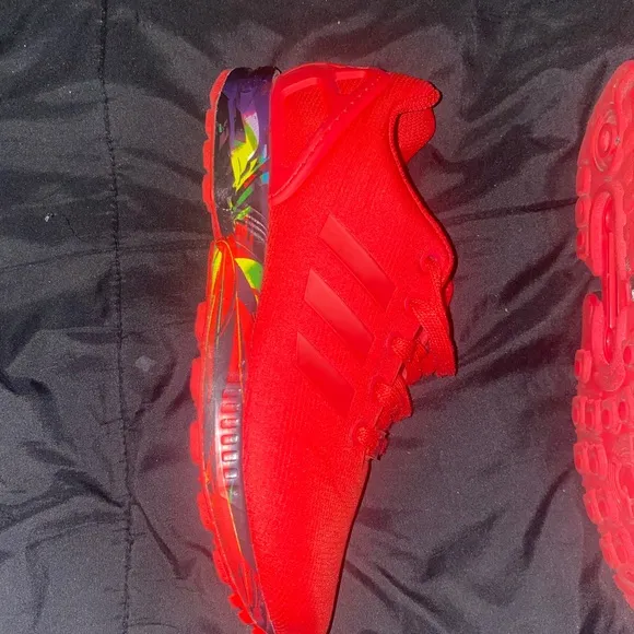 Adidaskids ZX Flux J Running Shoes Red Sneakers