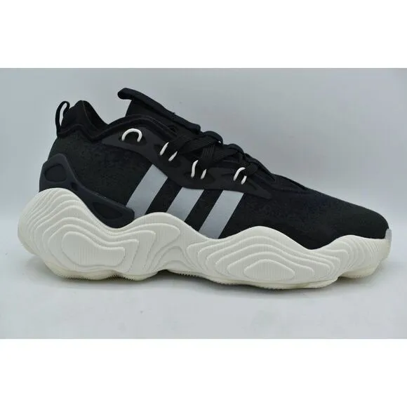 Adidas Mens Size 10.5 Trae Young 3 Black White Carbon Basketball Shoes Sneakers