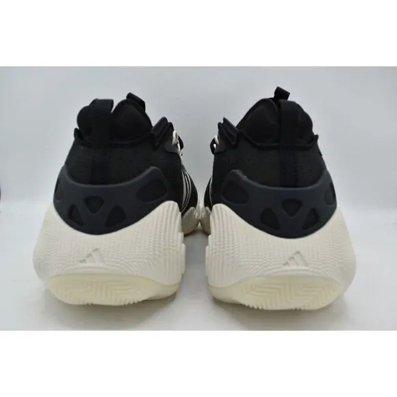 Adidas Mens Size 10.5 Trae Young 3 Black White Carbon Basketball Shoes Sneakers