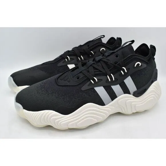 Adidas Mens Size 10.5 Trae Young 3 Black White Carbon Basketball Shoes Sneakers