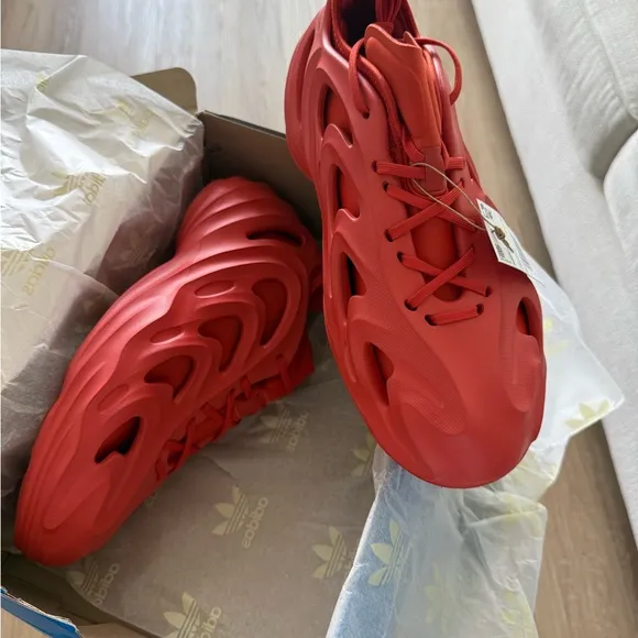 Adifom Q Adidas Men's Red Athletic Shoes