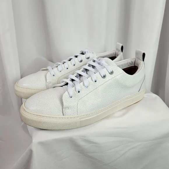 Aether Dalton Sneakers Mens Size 11 White Leather Shoes Casual Low Top