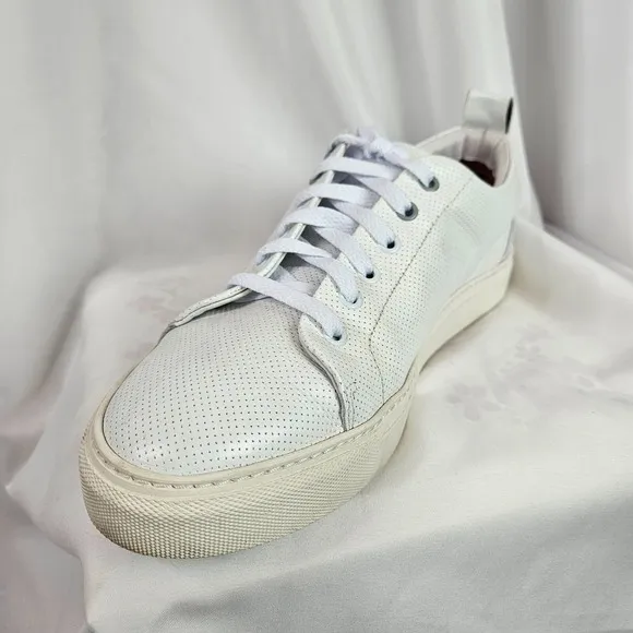 Aether Dalton Sneakers Mens Size 11 White Leather Shoes Casual Low Top