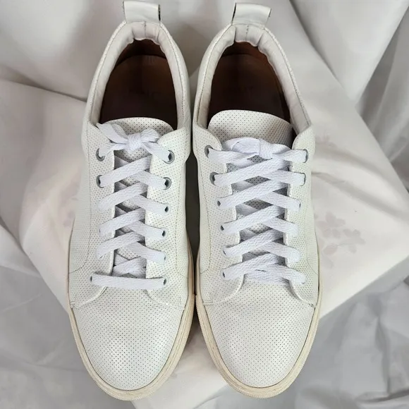 Aether Dalton Sneakers Mens Size 11 White Leather Shoes Casual Low Top