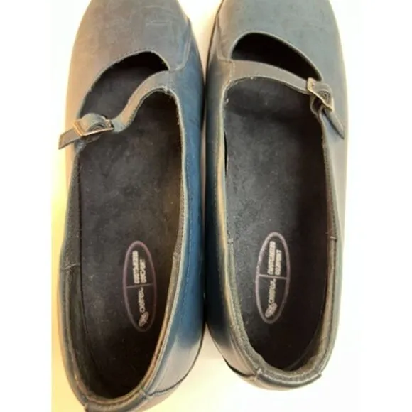 Aetrex 100% leather dark blue mary janes. Size 8.5