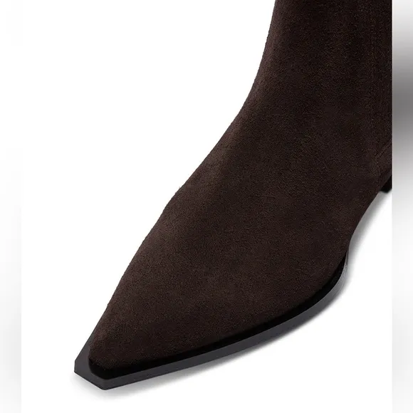 Aeyde Belinda Suede Boots, 39, Moka