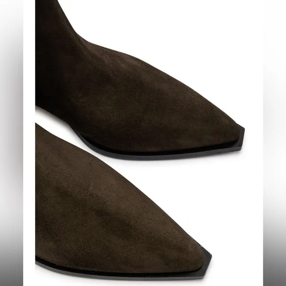 Aeyde Belinda Suede Boots, 39, Moka