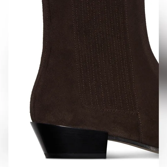 Aeyde Belinda Suede Boots, 39, Moka