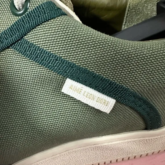 Aime Leon Dore Q14 Men's US 11 ALD Green Canvas MSRP $185 Sneakers Shoes