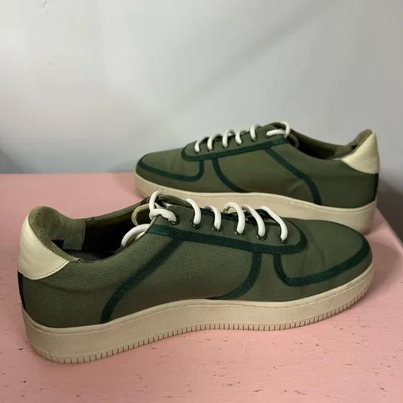 Aime Leon Dore Q14 Men's US 11 ALD Green Canvas MSRP $185 Sneakers Shoes