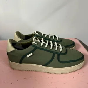 Aime Leon Dore Q14 Men's US 11 ALD Green Canvas MSRP $185 Sneakers Shoes