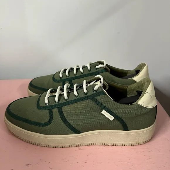 Aime Leon Dore Q14 Men's US 11 ALD Green Canvas MSRP $185 Sneakers Shoes