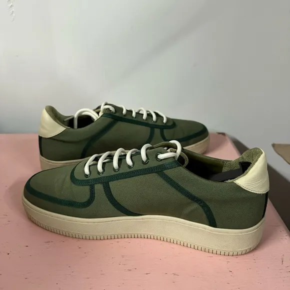 Aime Leon Dore Q14 Men's US 11 ALD Green Canvas MSRP $185 Sneakers Shoes