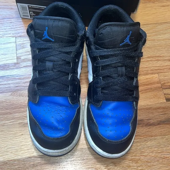 Air Jordan 1 Low (GS) Alternate Royal Toe Big Boys Shoes Size 5Y