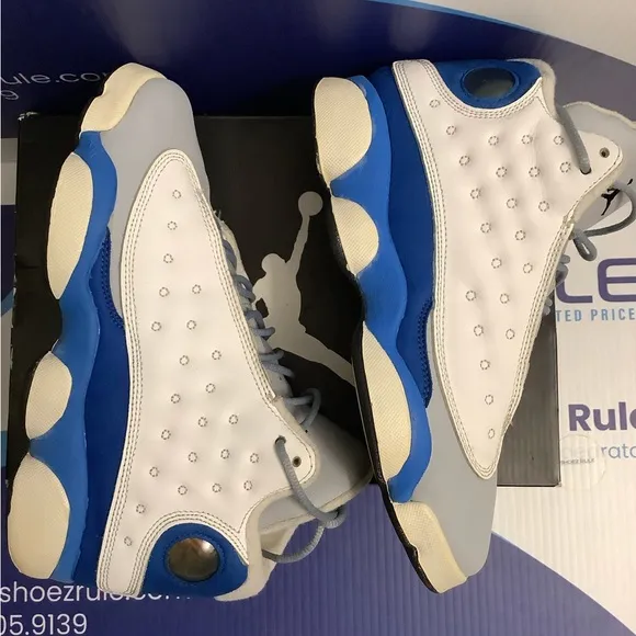 Air Jordan 13 Italy Blue Kids Size 6y