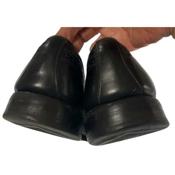 Alan Edmond Manchester Men's Black Leather Wing Tip  Dress Shoes USA  9.5C