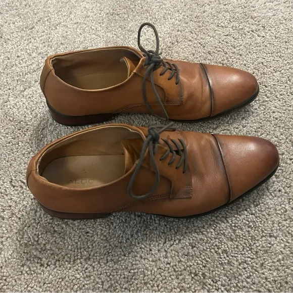 Aldo Brown Dress Shoes Men’s Size 12 M Knaggs Soft Leather