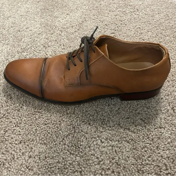 Aldo Brown Dress Shoes Men’s Size 12 M Knaggs Soft Leather