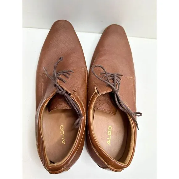 ALDO Derby Mens Size 9.5 Brown Barrie Dress Shoes NEW