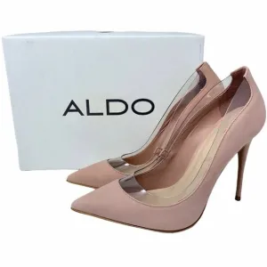 Aldo Elsinger Pump Shoes Pink Leather Stiletto New