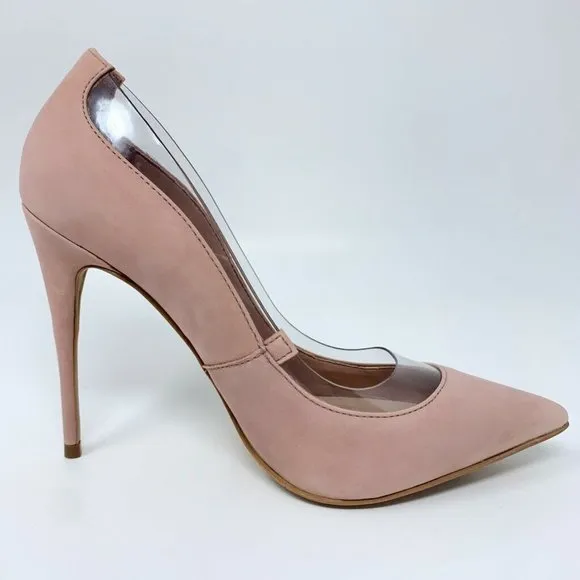 Aldo Elsinger Pump Shoes Pink Leather Stiletto New