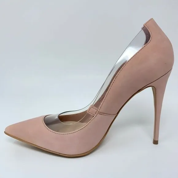 Aldo Elsinger Pump Shoes Pink Leather Stiletto New