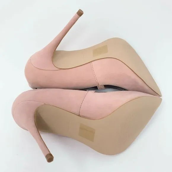 Aldo Elsinger Pump Shoes Pink Leather Stiletto New