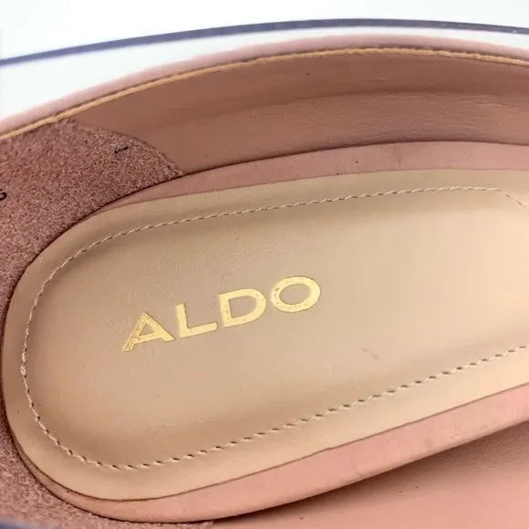 Aldo Elsinger Pump Shoes Pink Leather Stiletto New