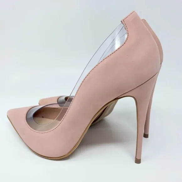 Aldo Elsinger Pump Shoes Pink Leather Stiletto New