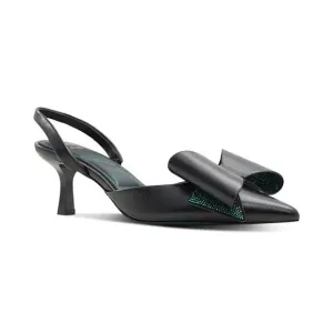 Aldo x Wicked Defy Gravity Black Slingback Heel Kitten Heel New Size 8 Pumps