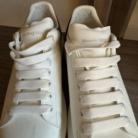 Alexander McQueen Men's White and Black Sneakers