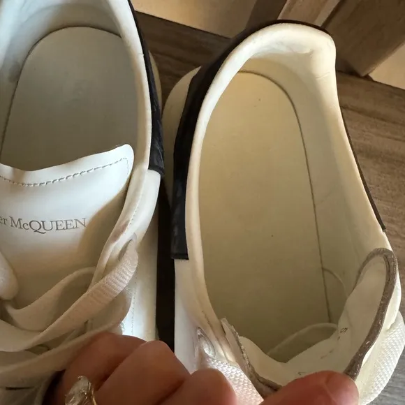 Alexander McQueen Men's White and Black Sneakers