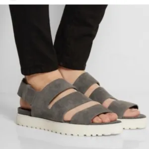 Alexander Wang Alisha Sandals in Battleship Grey Size 6/36