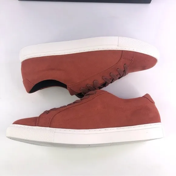 ALFANI Men's Grayson Suede Lace-Up Sneakers Rust New Shoes