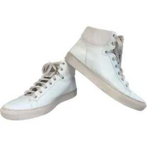 ALL SAINTS Men's High‎ Tops Leather Sneakers Shoes Size 43 Distressed Look