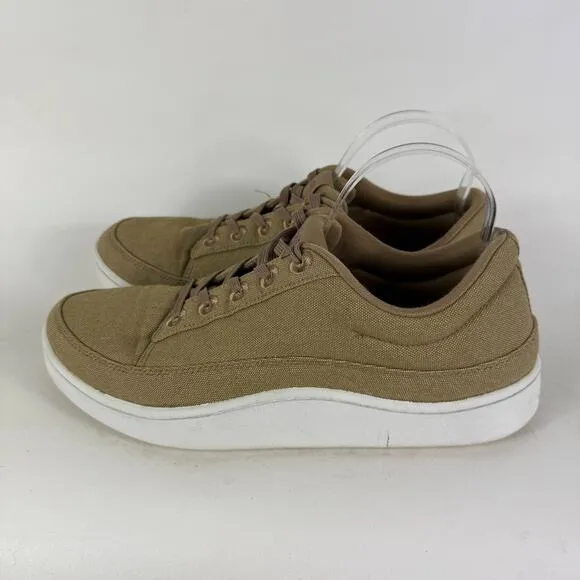 Allbirds Canvas Pipers Sneakers Men's 10 Hazy Beige Canvas Lace-Up Low Top