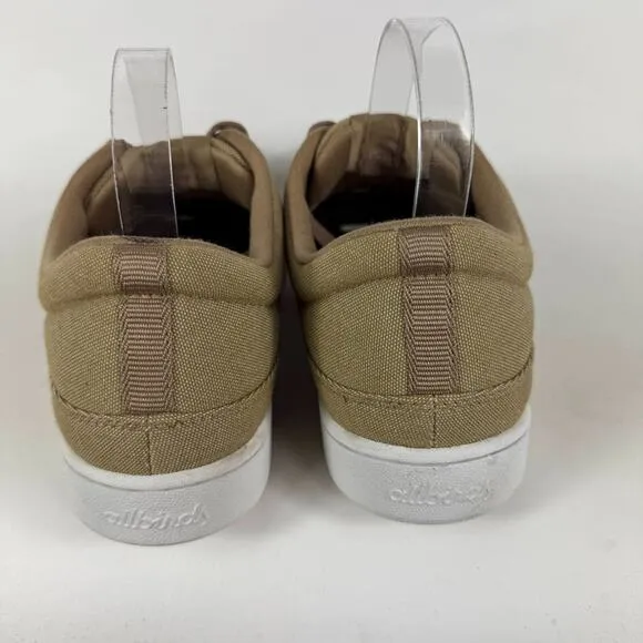 Allbirds Canvas Pipers Sneakers Men's 10 Hazy Beige Canvas Lace-Up Low Top