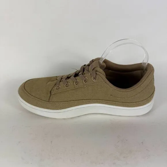 Allbirds Canvas Pipers Sneakers Men's 10 Hazy Beige Canvas Lace-Up Low Top