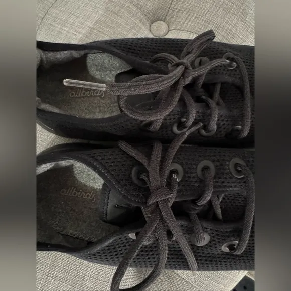 Allbirds jet Black Mesh Shoes tree runner size 12