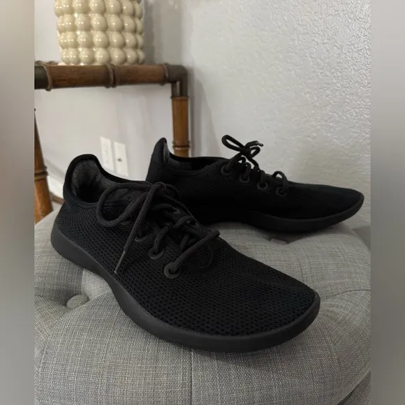 Allbirds jet Black Mesh Shoes tree runner size 12