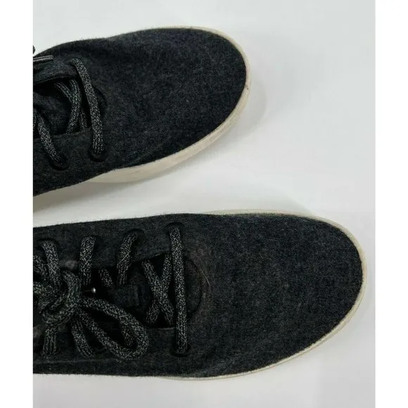 Allbirds Mens Size 10M US Merino Wool Runners Black Lace Up Sneakers Shoes