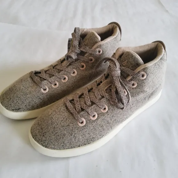 Allbirds Men's Wool Piper Mids WPM Caual Shoes Sneakers Gray Tan Size 10